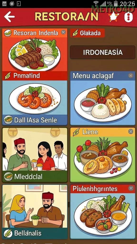 Cuplikan layar WAJAN4D — halaman utama